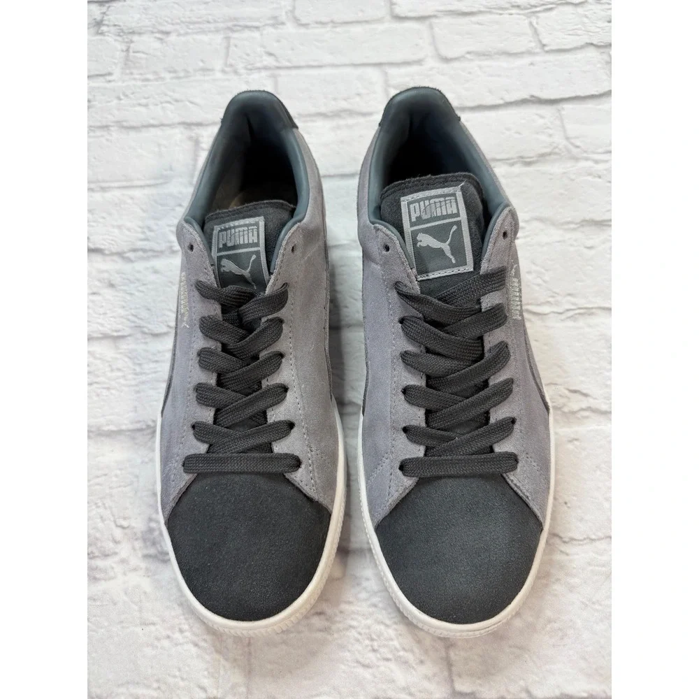 Puma Suede Classic Sneakers Mens 10.5 Grey‎ Excellent Low Top Suede 356568 54